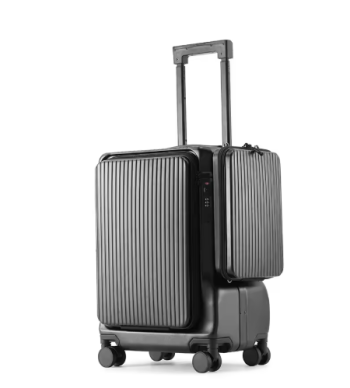 L583 20 Inch Boarding Box with Side Hanging Bag Multifunctional Trolley Case with Cup Holder USB Interface Business Travel Suitcase