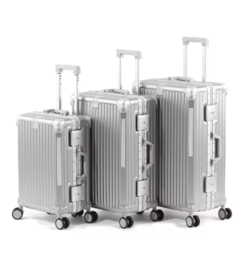 P1601 SUSHIMU Suitcase Travel Suitcase Men 20 24 26 Carry-On Luggage Women PC Aluminum Frame Trolley Case TSA password lock