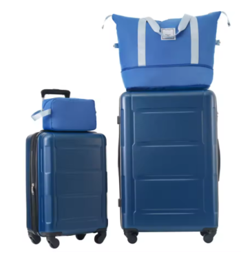 P1550 2 Piece Luggage Set with Bags Expanable Spinner Wheels ABS Lightweight Suitcase with TSA Lock 20inch+28inch