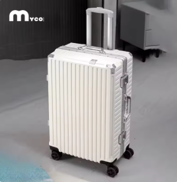 Pi1485 Trolley Luggage 20 24 26 28" Aluminum Frame Rolling Luggage Case USB Travel Suitcase on Wheels Combination Lock Carry on Luggage
