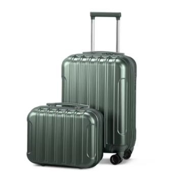 Pi1430 Piece Luggage Set, 20" Carry-On Expandble Luggage Hardside Lightweight Suitcase, 14" Mini Cosmetic Cases