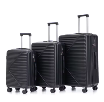 L597 HIFINE TOURIST 20"/24"/28" 3 Pcs/set in ABS Spinner Wheel Luggage Carry on Suitcase Matching Color TSA Combination Lock