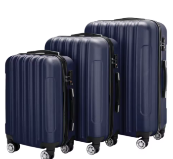 L586 3-in-1 Multifunctional Large Capacity Traveling Storage Suitcase Luggage Set Navy Blue