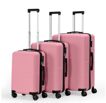L595 TSA Lock 3Pcs Luggage Set ABS Hardshell Travel Suitcase Luggage Bag With Silent Spinner Wheel 28 Inch Large Suitcase