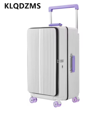 TH302 KLQDZMS Expandable Luggage ABS+PC Boarding Case 20"24"26"28 Inch Large Capacity Trolley Case with Wheels Rolling Suitcase