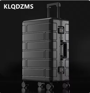 TH227 KLQDZMS Suitcase New All-aluminum Magnesium Alloy Boarding Box 20"24"28-inch Business Trolley Case Large-capacity Luggage