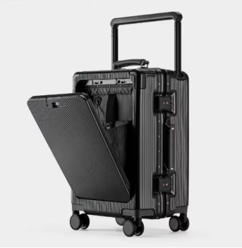 P1578 SUSHIMU Wide Trolley Luggage Front Opening Multi-Functional Women 20-Inch Small Lightweight Boarding Box 24-Inch Men's Suitcase