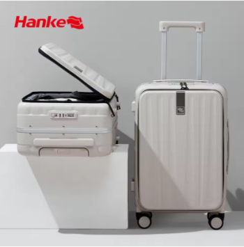 TH242 Hanke Innovative Design 20" Carry On Suitcase 24" Travel Luggage Aesthetic Narrow Aluminum Frame PC Hardside Spinner Wheel H9860