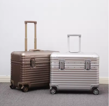 TH285 All Aluminium Magnesium Alloy Captain's Luggage Top Flap Camera Case 18/20‘’ Cabin Suitcase 22/24‘’ Trolley Case