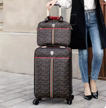 TH248 Fashion Travel Luggage 16/20/24 inch trolley suitcase men women carry on ins student popular trolley password pu leather luggage