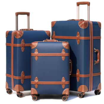 TH249 Urecity Hot! New 3PCS/SET Retro Travel Suitcase Rolling Luggage Sets 20"24"28"Size Trolley Suitcase Handbag Carry Ons Wheel