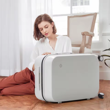 TH160 Mixi Patent Design Travel Luggage Women Men Suitcase On Wheels Spinner Trolley Case Bag 18" Carry On 20" 24" Check In 100% PC