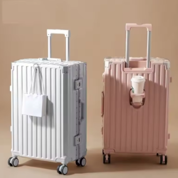 TH166 1 Piece Suitcase Multifunctional Universal Wheel Men's and Women's Suitcase Student Trolley Case Durable Large Capacity Password Box Hook