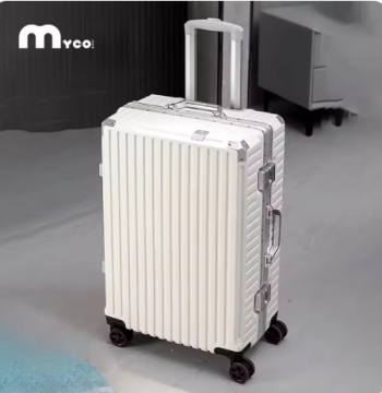 L634 Trolley Luggage 20 24 26 28" Aluminum Frame Rolling Luggage Case USB Travel Suitcase on Wheels Combination Lock Carry on Luggage