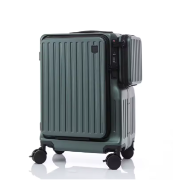 TH260 20 Inch Travel Suitcase Front Opening Laptop Boarding Case USB Charging Multifunctional Trolley Case ABS + PC Carry on Luggage