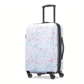 G00956Arabella Hardshell Carry-On with Spinner Wheels Floral Rose Gold