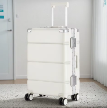 P1580 Large Size Travel Wheeled Suitcases With Aluminum Frame Anti-Collision Waterproof Carry On Luggage Carrier Trolley Case For Men