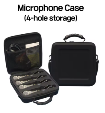 P1657 MV4 30x30x9cm EVA wired/wireless microphone case Sound equipment 4 copies Horizontal storage microphone case
