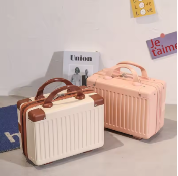 TH205 14-inch Makeup Cases Carry-on Hand Suitcase Cosmetic Bag Small Cabin Travel Mini Carrier Suitcase Storage Box Luggage for Women