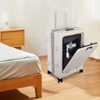Pi1469 Boarding Suitcase, Portable Luggage Spinner, 20-Inch Travel Suitcase Carry on With Usb Charging Port Multi-Functional