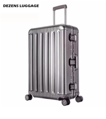 TH273 DEZENS High Quality Aluminium Alloy Luggage Hardside Rolling Trolley Luggage travel Suitcase 20"26"30"31"33inch Checked Luggage