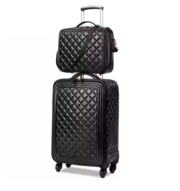 Pi1540 New fashion women rolling luggage with handbag female 16/20/24 inch boarding bag password travel set trolley suitcase