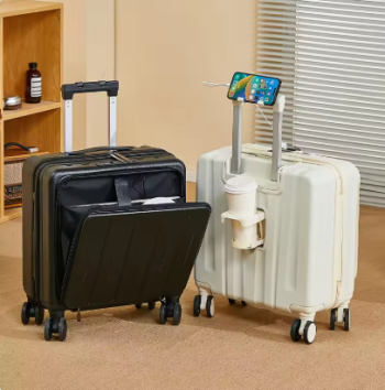 P1690 Luggage female small 18 inches suitcase swivel wheels male student durable sturdy thick password travel case