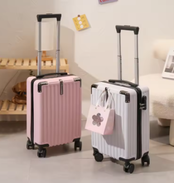 P1691 18 inch Student suitcase Travel Bag Women's Bag Back to School Spinner Wheel Suitcase Carry-On Boarding Travel