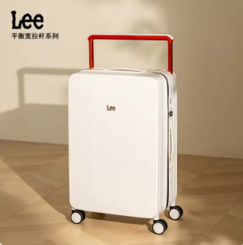 Pi1576 LEE Suitcase Wide Handle Travel Suitcase Men 20 24 26 Carry-On Luggage Women PC Aluminum Frame Trolley Case