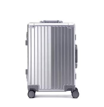 P1586 All-aluminum-magnesium alloy trolley suitcase, spinner wheel, aluminum alloy suitcase, metal box, password boarding suitcase