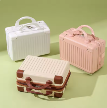 L678 14-inch Carry-on Hand Suitcase Cosmetic Bag Small Cabin Travel Mini Carrier Suitcase Storage Box Makeup Cases Luggage for Women