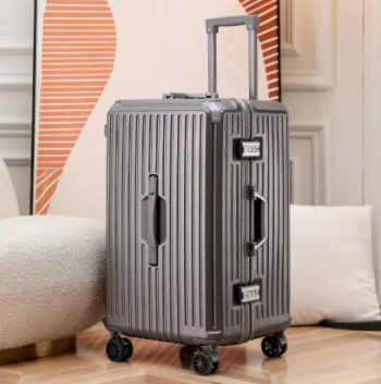 TH324 Large Capacity Aluminum Frame Luggage 28 Inch Drop-Resistant Trolley Case Password Suitcase 30 Inch travel case