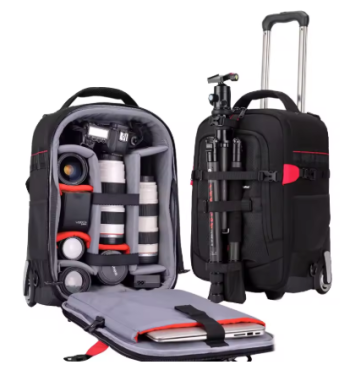 TH263 New Convenient photography Rolling Luggage Spinner Digital shoulder Suitcase Men camera Cabin Trolley High quality Travel Bag
