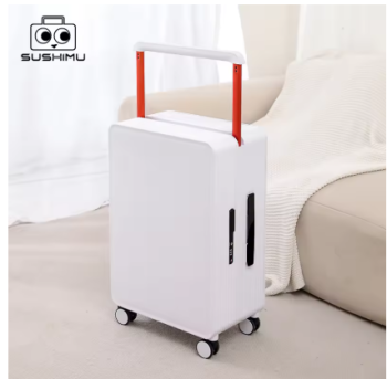 TH176 sushimu Suitcase Wide Handle Travel Suitcase Men 20 24 26 Carry-On Luggage Women PC Trolley Case