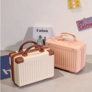 L681 14-inch Makeup Cases Carry-on Hand Suitcase Cosmetic Bag Small Cabin Travel Mini Carrier Suitcase Storage Box Luggage for Women