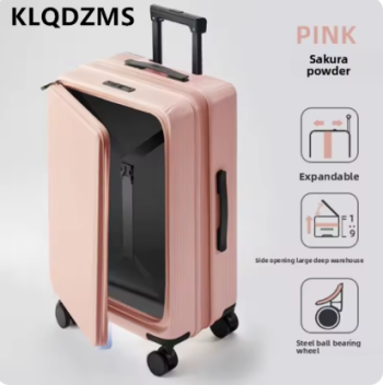 L712 KLQDZMS Suitcase on Wheels Expandable Boarding Case Men's ABS+PC Trolley Luggage 20"22"24"26"28 Inch Carry on Travel Luggage