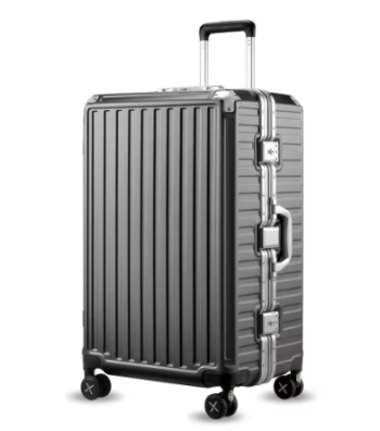TH178 Aluminum Frame Luggage with Spinner Wheels, Zipperless Polycarbonate Hard Shell Suitcase, Checked Large 28 Inch