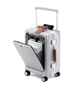 L798 Premium PC Wide Trolley Luggage Front Opening Multi-Functional Women's 20-Inch Boarding Box and Men's 24-Inch Suitcase Combo