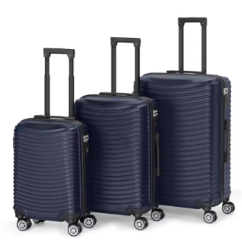 P1552 3-Piece ABS Hardshell Luggage Set w/TSA Lock - 28in Large Suitcase with Silent 360° Spinner Wheels, Check-In Travel Suitcase