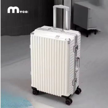 L646 Trolley Luggage 20 24 26 28" Aluminum Frame Rolling Luggage Case USB Travel Suitcase on Wheels Combination Lock Carry on Luggage