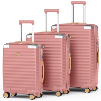 K1421 Lightweight Suitcase Set with Tsa Lock and Corner Protectors