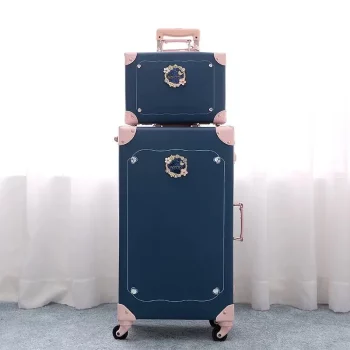 K1242 Women Fashion PU leather suitcase set vintage travel bag boarding box luxury trolley luggage girls high quality suitcase