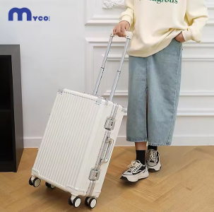 TH090 Trolley Luggage 20 24 26 28 inch Aluminum Frame Rolling Luggage Case Travel Suitcase on Wheels Combination Lock Carry on Luggage