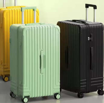L596 31"33" Polycarbonate Trolley Case Check In Large Trunk Luggage Bag Cabin Suitcase With Wheels