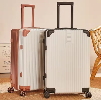 Pi1443 100% Aluminum Magnesium Alloy Travel Luggage Trolley Luggage 20 22 24 26 28 Inch Trolley Luggage Carry-On Luggage With Cup Holde