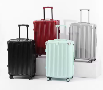 P1565 Carry On Luggage Lightweight Large Capacity Wide Handle PC Travel Suitcase Sets Spinner Wheels TSA Lock 20 24 28 Inch