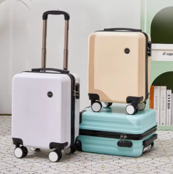 Pi1448 14-Inch Small Luggage Can Go On The Plane Without Checking, With A Password Lock, Leather Suitcase, Travel Trolley Case