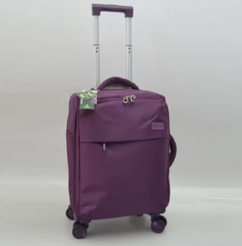 L521 Ultra-Light .KG Ox Cloth Nylon Women's Carry-On Suitcase with Silent Universal Wheels Zipper Closure Travel Bag