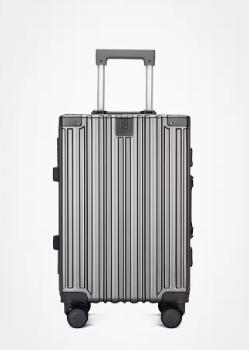 TH144 Men's Suitcase 2024 New Large-Capacity Trolley Case Strong and Durable Thickeneded Double-Layer Explosion-Proof Zipper Suitcase