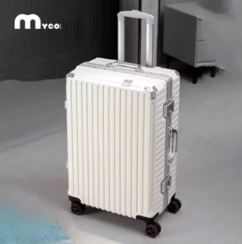 L629 Trolley Luggage 20 24 26 28" Aluminum Frame Rolling Luggage Case USB Travel Suitcase on Wheels Combination Lock Carry on Luggage